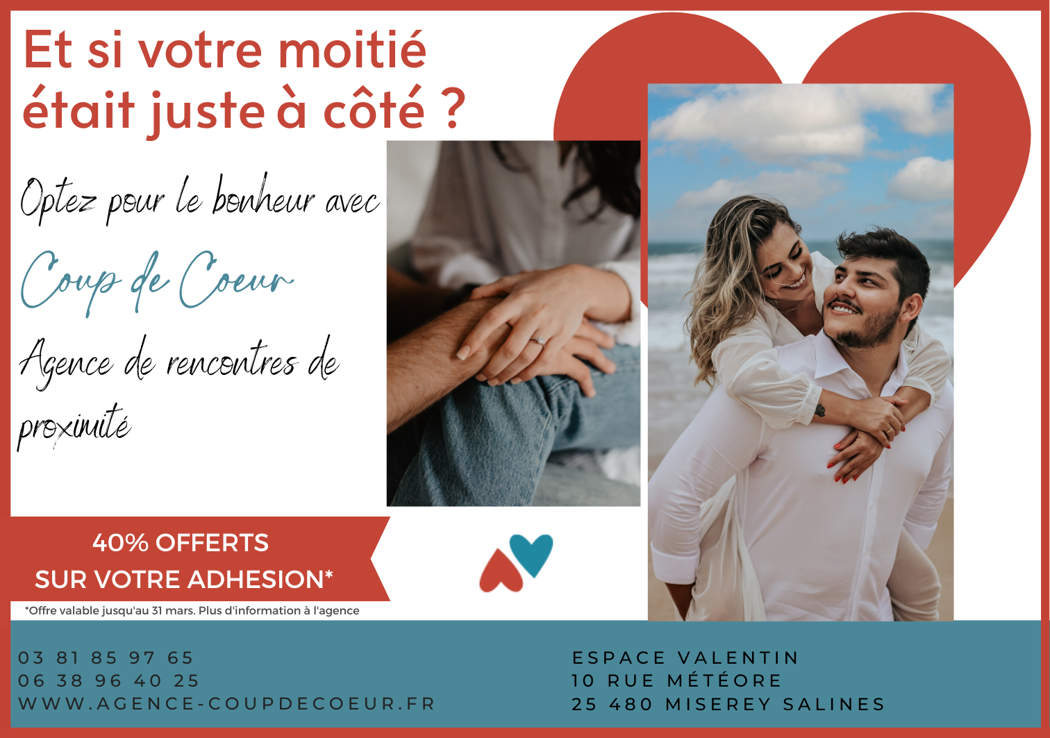Agence de rencontres Besançon / agence matrimoniale Coup de coeur / rencontres en franche comté 