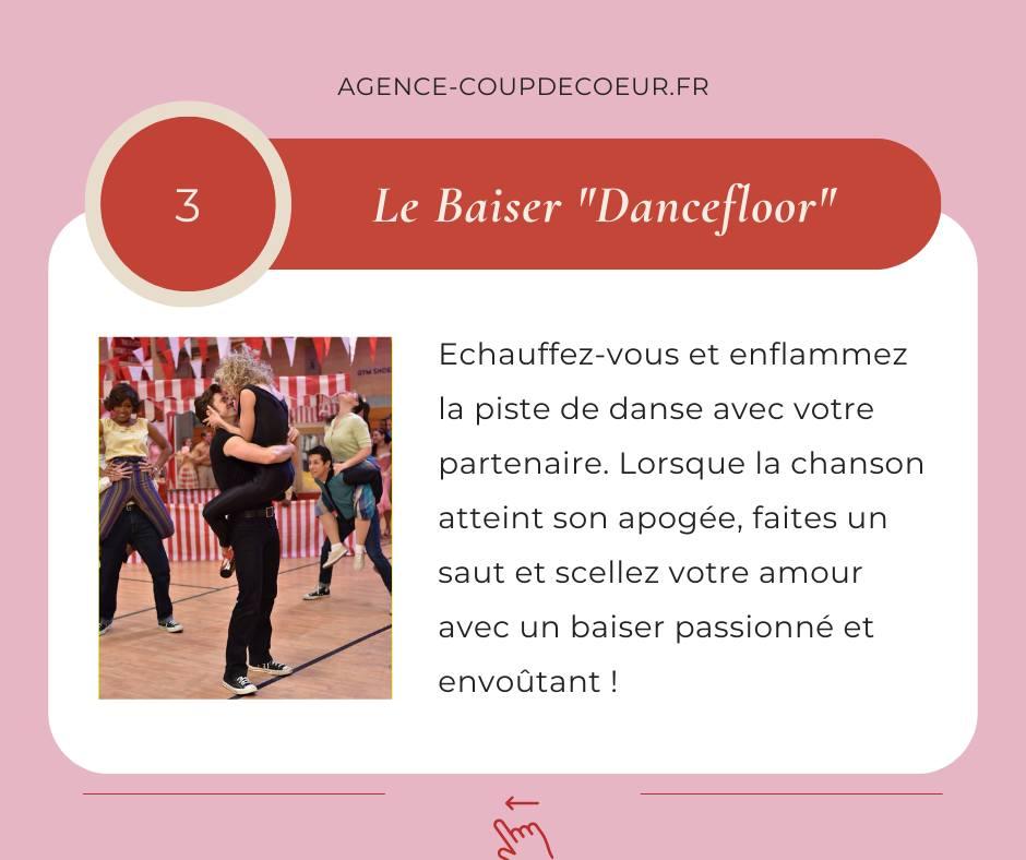 Le baiser dance floor / La journée internationale du baiser / Agence matrimoniale Coup de coeur 