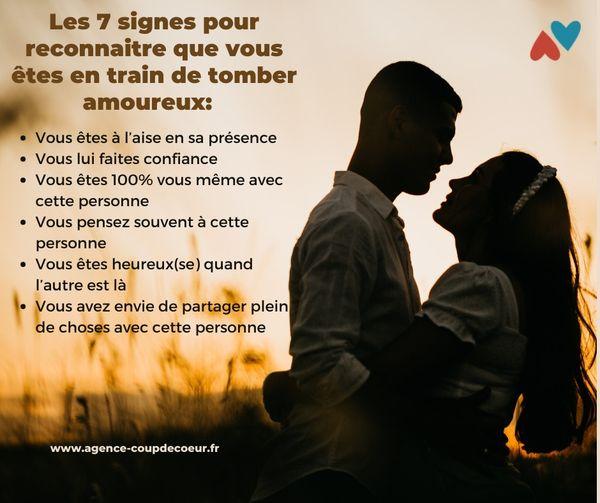 Les 7 signes pour reconnaître que vous êtes en train de tomber amoureux - Agence coup de coeur - rencontres de qualités en Franche Comté 